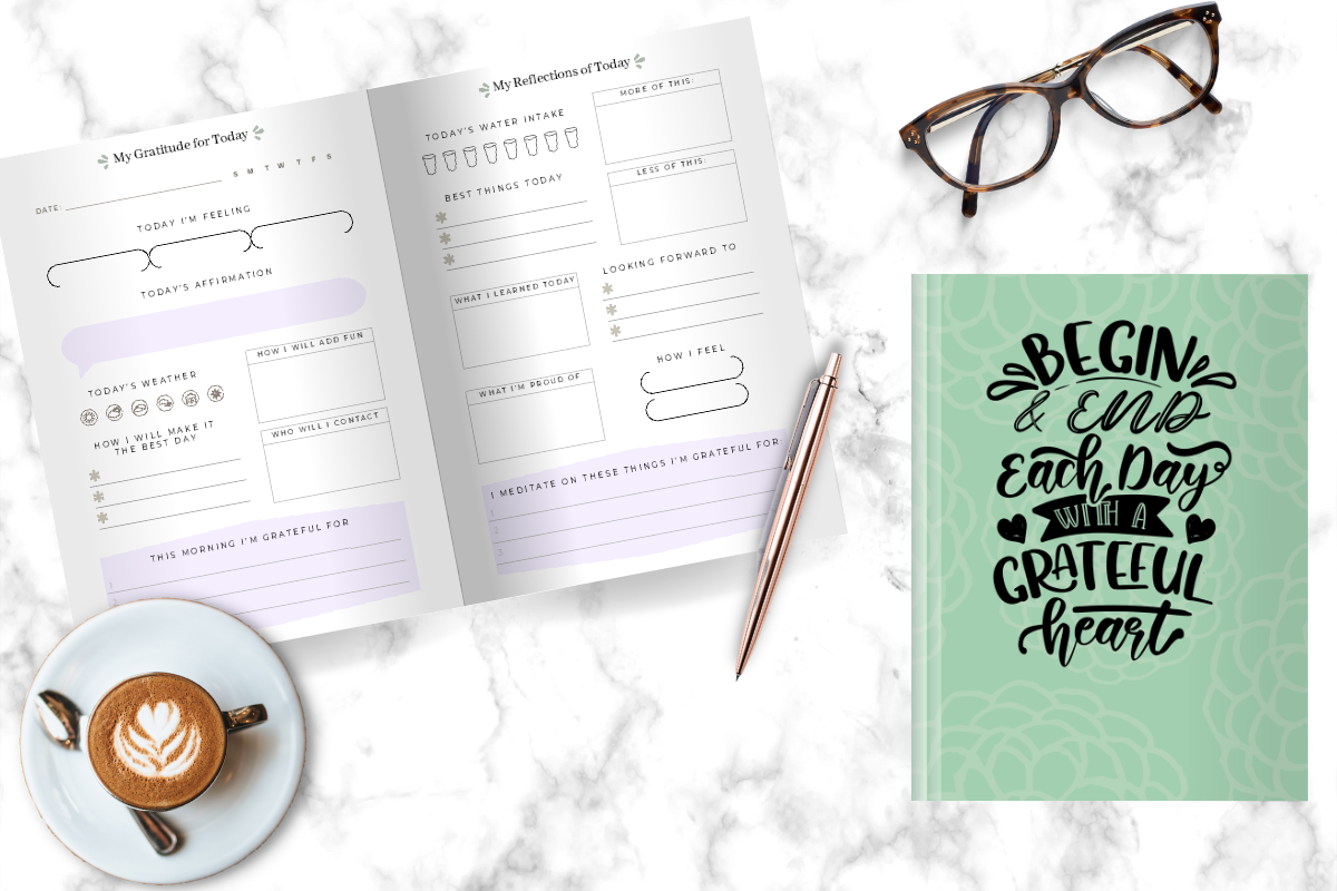 90 day begin and end each day with a grateful heart journal