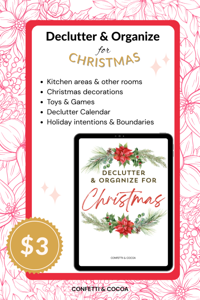 Declutter and clean for christmas guide 