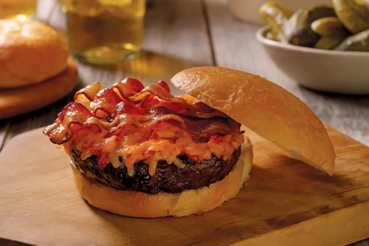 Pimento Bacon Cheese Burger recipe