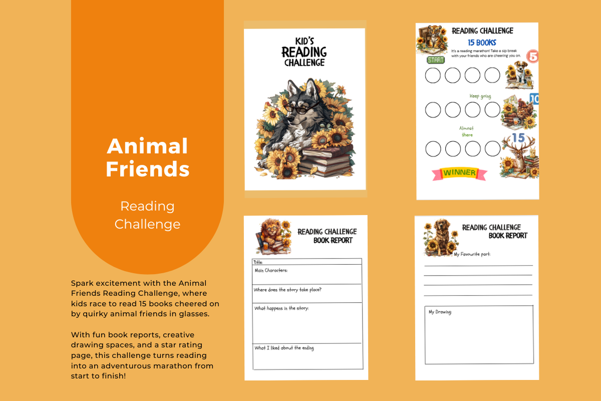 animal friends reading challenge