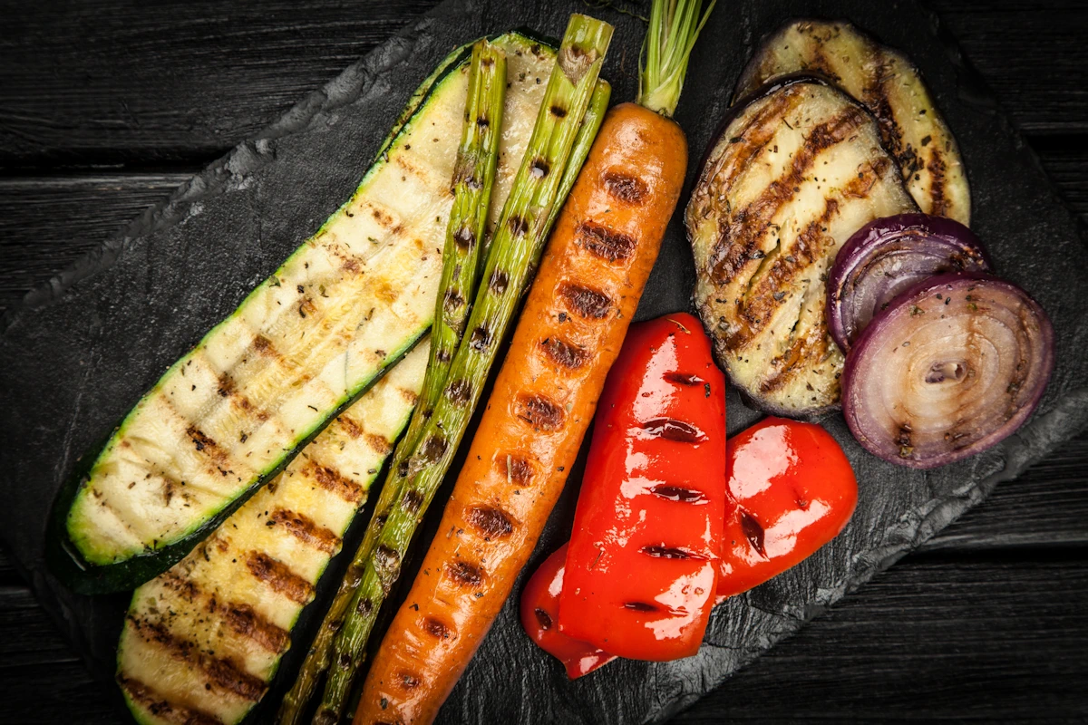 grilling spring vegetables