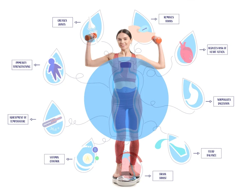 health benefits of water chart
