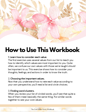 how to use this workbook page