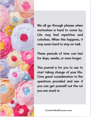 get your groove back journal intro page