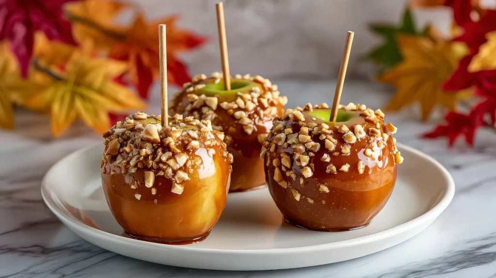 make caramel apples at home this fall