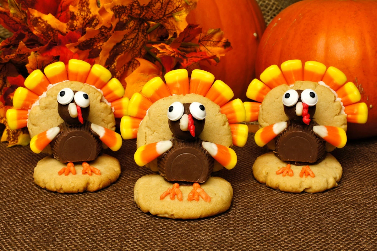thanksgiving peanut butter cookie turkey recipe
