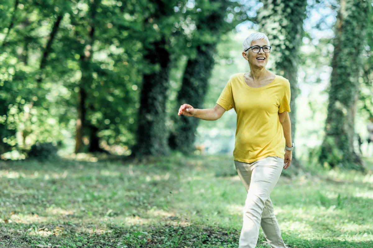 walk more for less stress