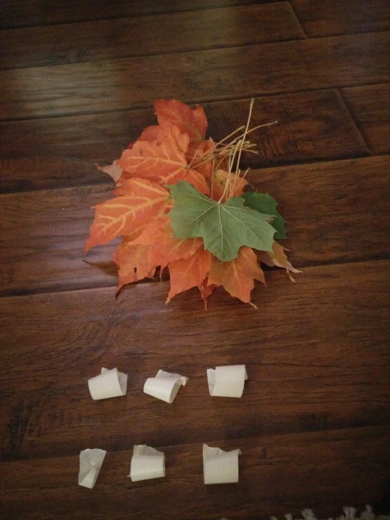 what you will need to make maple leaf roses